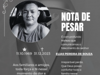 Nota pesar pelo falecimento do Sr. Elias Pereira de Souza de Ariquemes - Foto: Divulgação