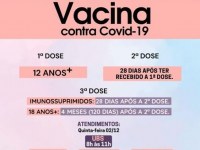 Nesta quinta-feira 02/12 a vacinação contra Covid-19 continua em Ariquemes - Foto: Divulgação