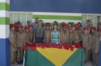 Deputado Geraldo da Rondônia participa da entrega de uniformes aos Bombeiros Mirins de Ariquemes - Foto: Assessoria