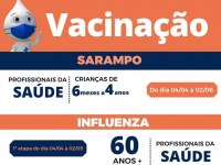 Secretaria de Saúde de Ariquemes inicia campanha de vacinação contra Influenza e Sarampo - Foto: Divulgação