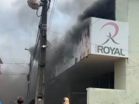 Incêndi0 de grandes proporções na Lojas Royal de Ariquemes - VÍDEO - Foto: Reprodução