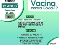 Nesta sexta-feira tem dose 1, dose 2 e dose 3 da vacina contra Covid-19 - Foto: Reprodução