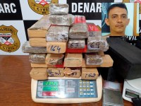 Traficante é preso com mais de 25 quilos de droga - Foto: Divulgação