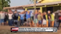 INVASÃO DE TERRA: Policia Militar retira mais de 40 invasores de propriedade rural na RO-257 - Vídeo - Foto: Reprodução