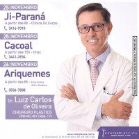 Dr. Luiz Carlos, Cirurgião Plástico - Estará atendendo em Ariquemes dia 26 de novembro - Foto: Reprodução
