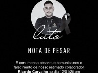 Nota de pesar pelo falecimento Ricardo Carvalho decorrência de acidente de moto em Ariquemes-RO - Foto: Reprodução