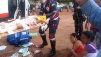 Gêmeas de 2 anos são atropeladas por trator quando voltavam de creche - Foto: Rinaldo do Balanço Notícias e Alerta Notici