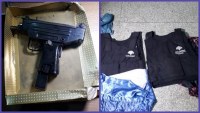 Polícia recupera submetralhadora e coletes roubados do Fórum de Ariquemes - Foto: Polícia Civil/Divulgação