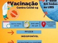 Sexta-feira da vacinação contra Covid-19 em Ariquemes - Foto: Divulgação