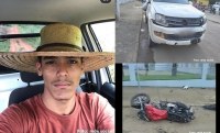 Rapaz morre em colisão entre motocicleta e caminhonete - Foto: Redes Sociais
