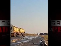 Colisão entre carreta e caminhão tanque faz uma vítima fatal na Br-364 próximo a Fazendinha - Vídeo - Foto: Reprodução