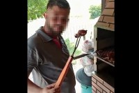 Homem ironiza prisão e ostenta em churrasco; “pronto para invadir mais terras dos outros” em Rondôni - Foto: Reprodução Jaru Online