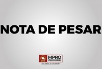 Nota de Pesar do MPRO pelo falecimento do jornalista Adão Gomes - Foto: Reprodução
