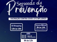 Campanha de vacinação contra Covid-19 e a Influenza em Ariquemes nesta Segunda feira - Foto: Divulgação