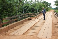 Adelino cobra agilidade do DER nas obras das pontes sobre os rios Massangana e Rio Pardo - Foto: Assessoria