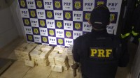 Mais de 140 kg de drogas são encontradas em compartimento secreto de caminhão em RO - Foto: PF/Divulgação