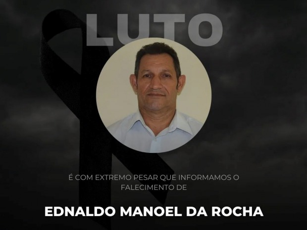 Nota Pesar falecimento Servidor Municipal Ednaldo Manoel conhecido como (Claudio) em Ariquemes