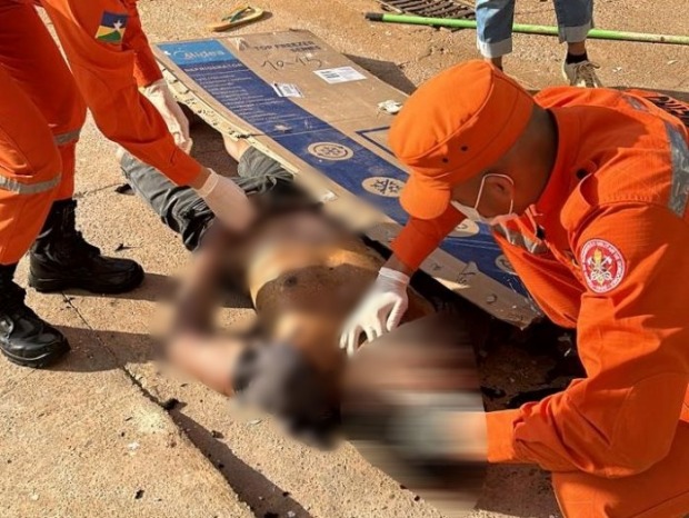 Homem morre após ser eletrocutado e sofrer queda em Vilhena - VÍDEO