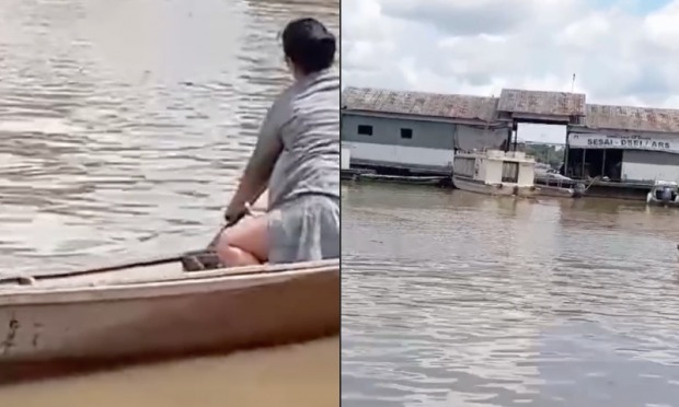 DESESPERADOR: Veja momento em que homem m0rre af0gado no Amazonas: “me ajuda! socorro!” VÍDEO