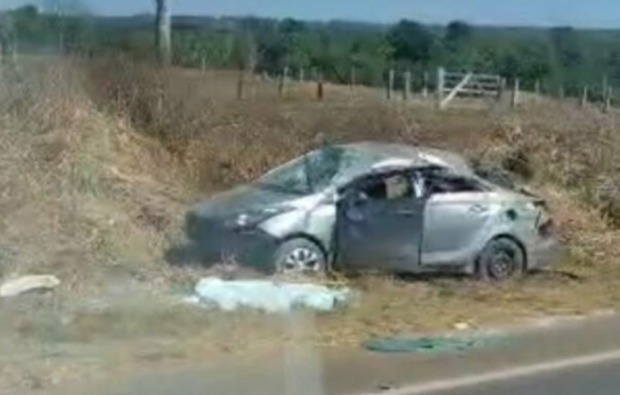 Veículo capota na BR 364 entre Vilhena e Comodoro, e criança de 07 anos morre no local