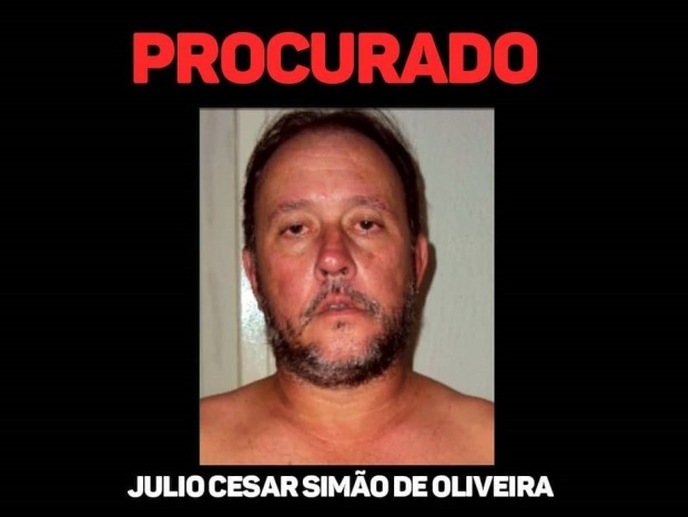 Julio Cesar Simão de Oliveira foi apontado como o principal suspeito do crime (Foto: PC-RO/Reprodução)