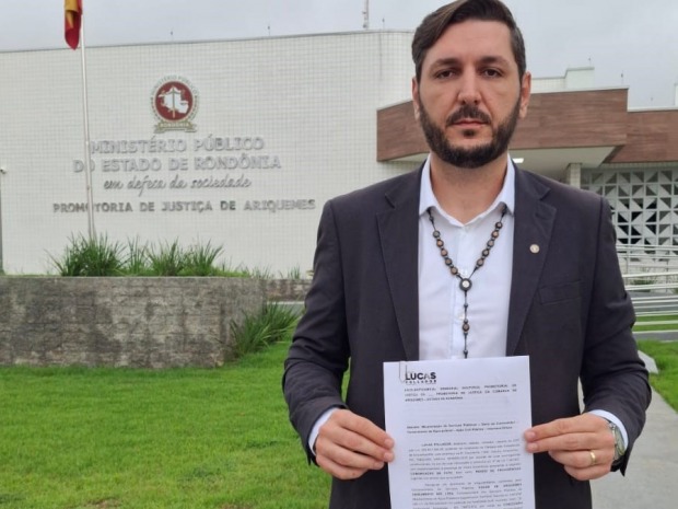 Lucas Follador apresenta pedido ao MP a suspensão das faturas da Águas de Ariquemes