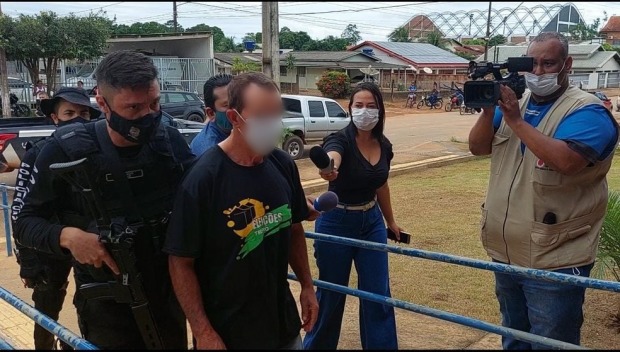 Ex-prefeito João Alves Siqueira, conhecido como João Paciência, 55 anos, foi preso preventivamente em Rondônia (Foto: Mikely Azevedo/ Rede Amazônica/PC-RO/Reprod)