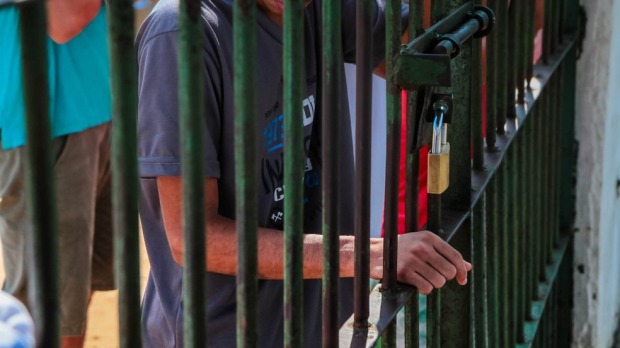 Detento em cela do presídio Ênio Pinheiro em Porto Velho (Foto: Daiane Mendonça/Governo de Rondônia)