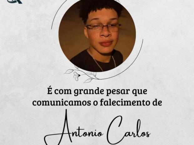 Nota de pesar pelo falecimento do jovem Antônio Carlos Vítima de acidente em Ariquemes