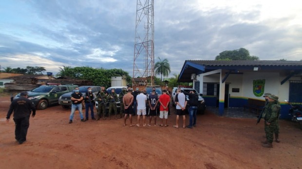 Cinco pessoas foram presas durante Operação Hórus em Porto Velho (Foto: Reprodução/Polícia)