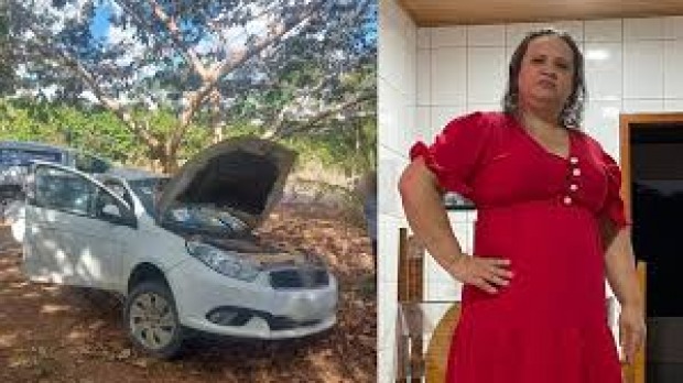 Maria Aparecida Quintão, 57 anos (à direita), vítima de acidente de trânsito na RO 464, zona rural de Jaru, RO (Foto: Reprodução)