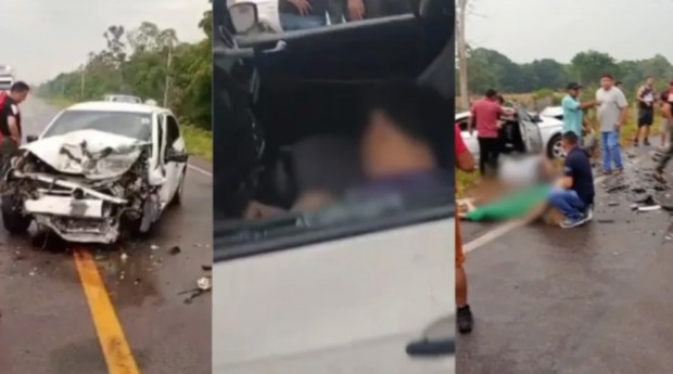 Tragédia - Grave ac1@dente com três carros na Br deixa motorista m1@rto e fer1dos em RO