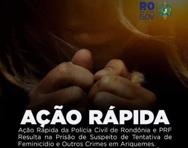 Ação Rápida da Polícia Civil de Rondônia e PRF Resulta na Prisão de Suspeito Crimes-VÍDEOS