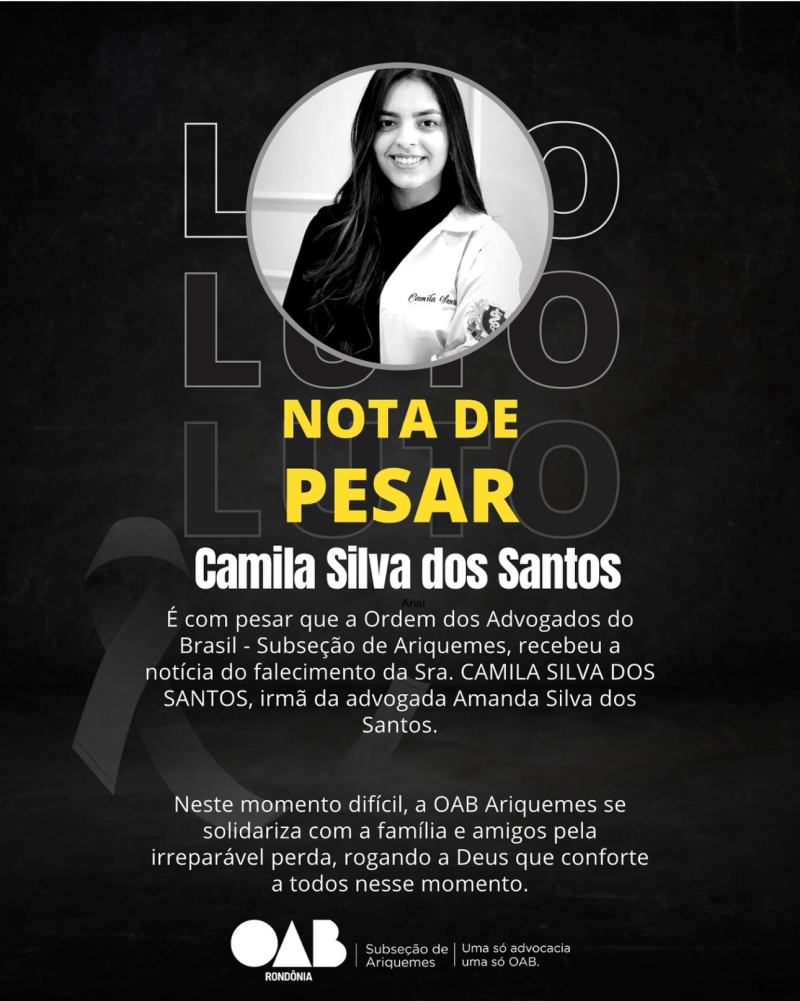 Nota pesar (Foto: Reprodução)