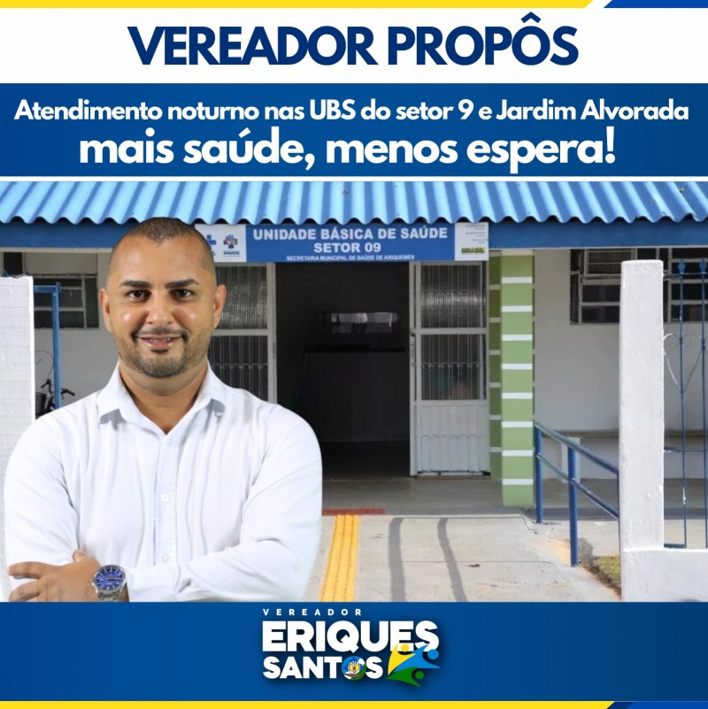 Vereador Eriques Santos (PRTB) (Foto: Assessoria)