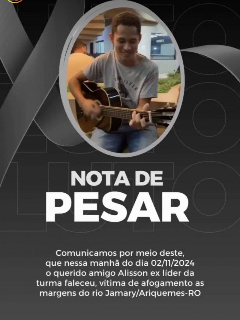 Nota pesar (Foto: Reprodução)