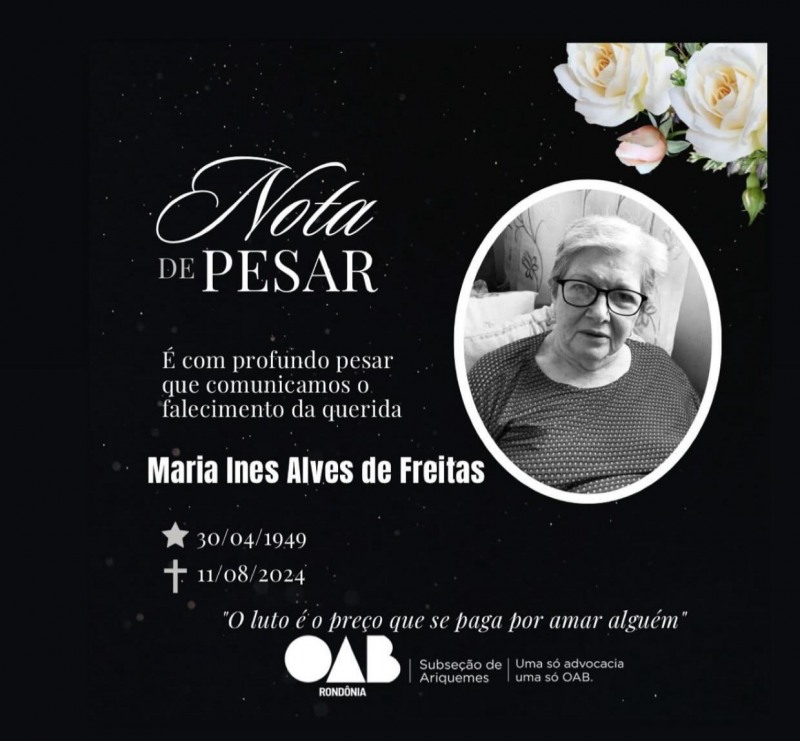 Nota pesar (Foto: ReproduÃ§Ã£o)