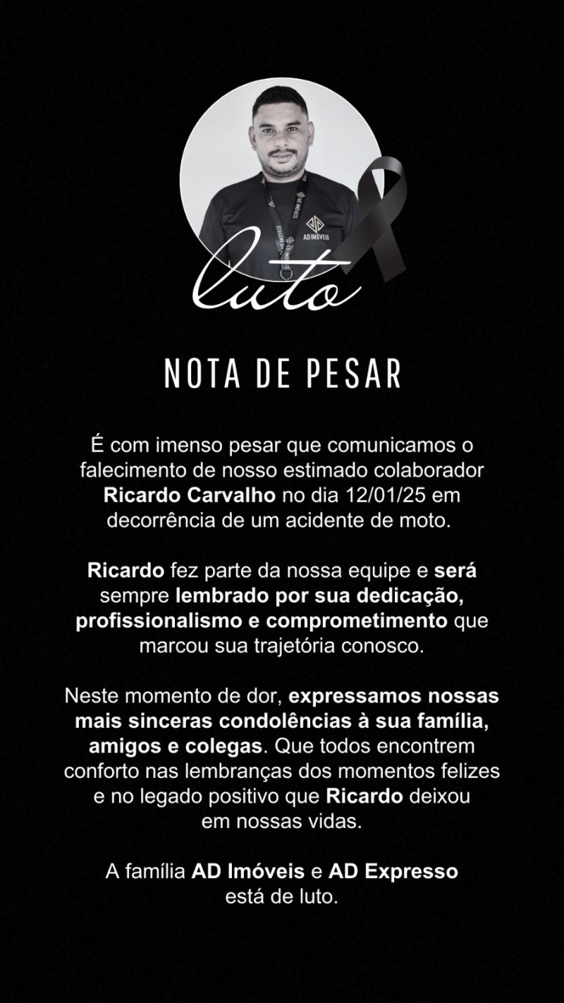 Nota pesar (Foto: Reprodução)