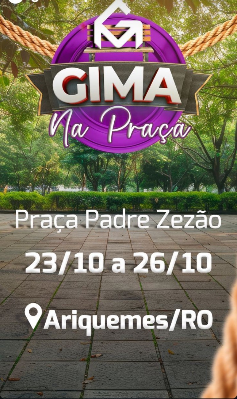 Gima na praça (Foto: Reprodução)