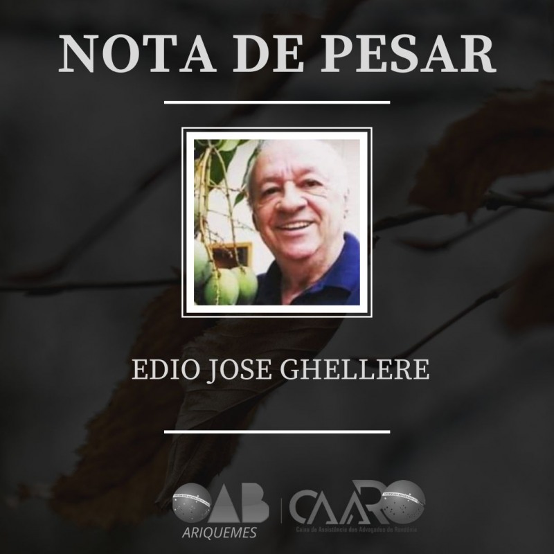 Dr. ÃDIO JOSÃ GHELLERE (Foto: ReproduÃ§Ã£o)