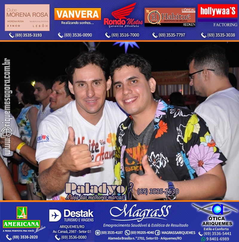 VAMOS LEMBRAR Uma Noite no Hawaii 2012 em Ariquemes