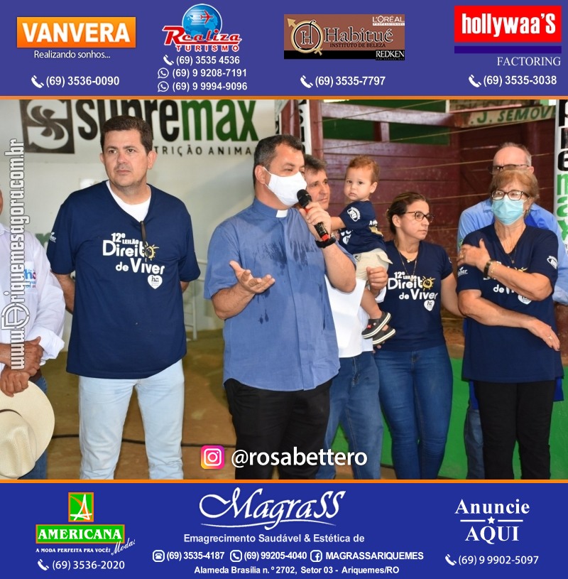 12º Leilão Direito de Viver em Ariquemes em Prol Hospital do amor de Rondônia