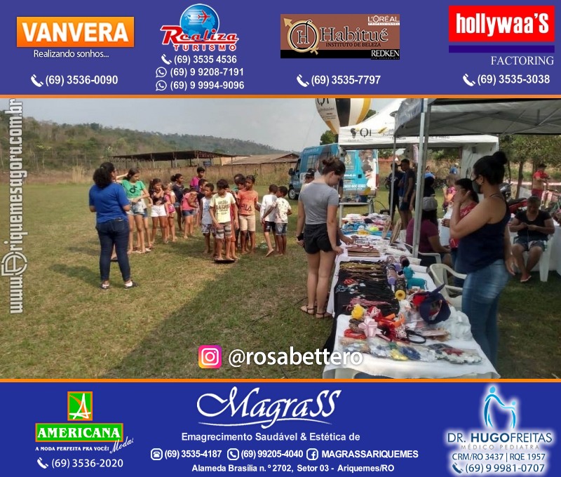 Fundação de Cultura, Esporte e Turismo – FUNCET com Diversas ações no Bairro Marechal Rondon em Ariquemes