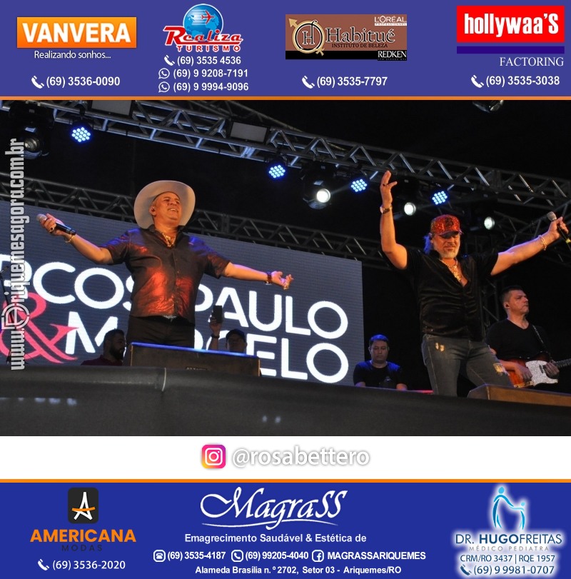 EXPOARI 2023 - Lançamento & Show com Marcos Paulo e Marcelo & Galera & Camarote V8 na APA