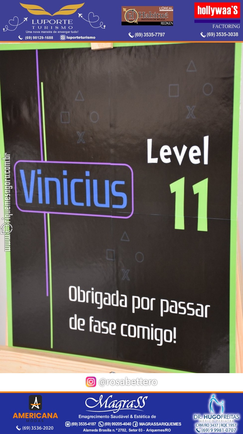 Aniversário 11 anos de Vinícius no Espacinho Eventos em Ariquemes