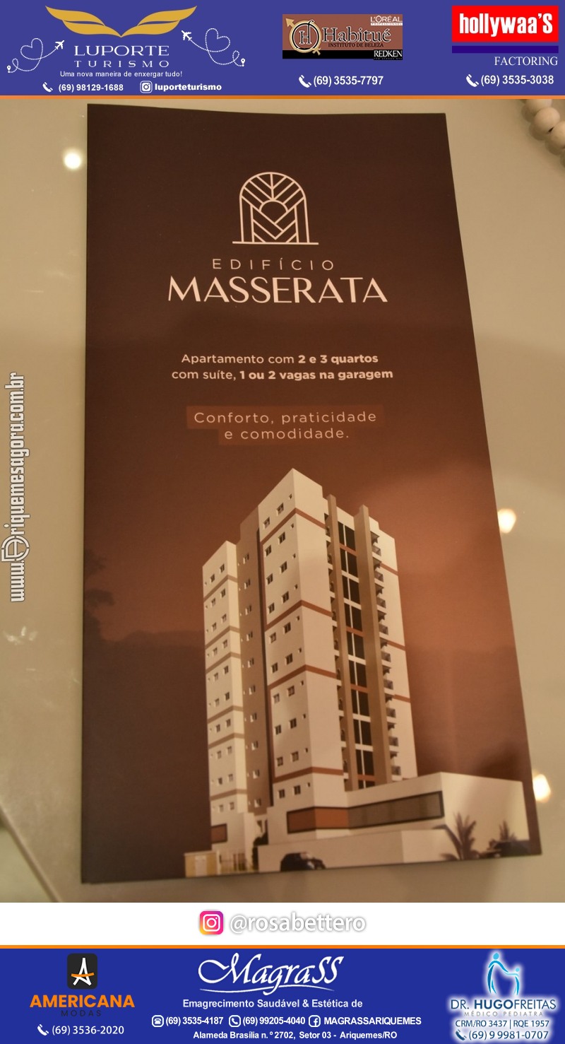 Lançamento de apartamento decorado do EDIFÍCIO MASSERATA em Ariquemes Rondônia