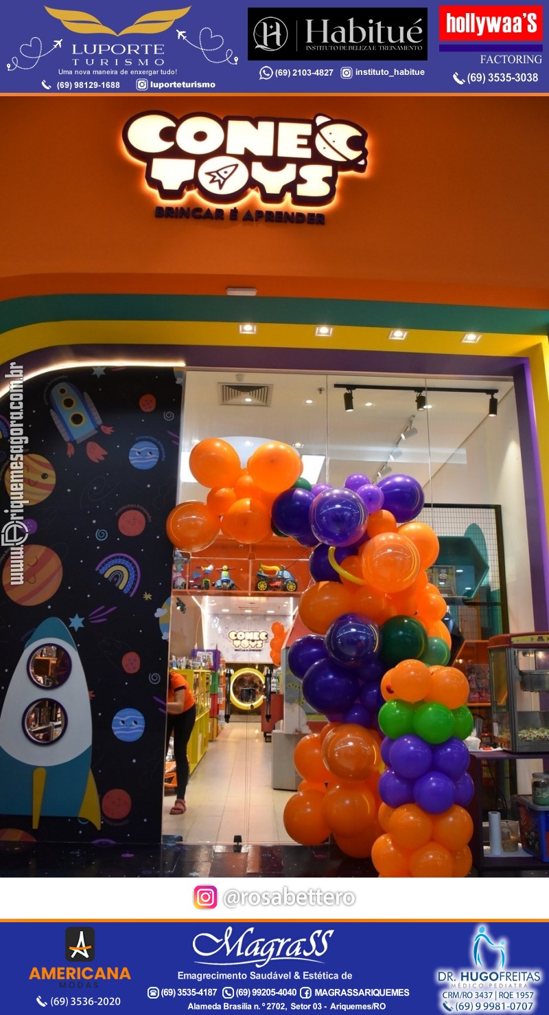 Inauguração CONECTOYS BRINQUEDOS & “Brincar é aprender” Loja de brinquedos no IG Shopping em Ariquemes Rondônia