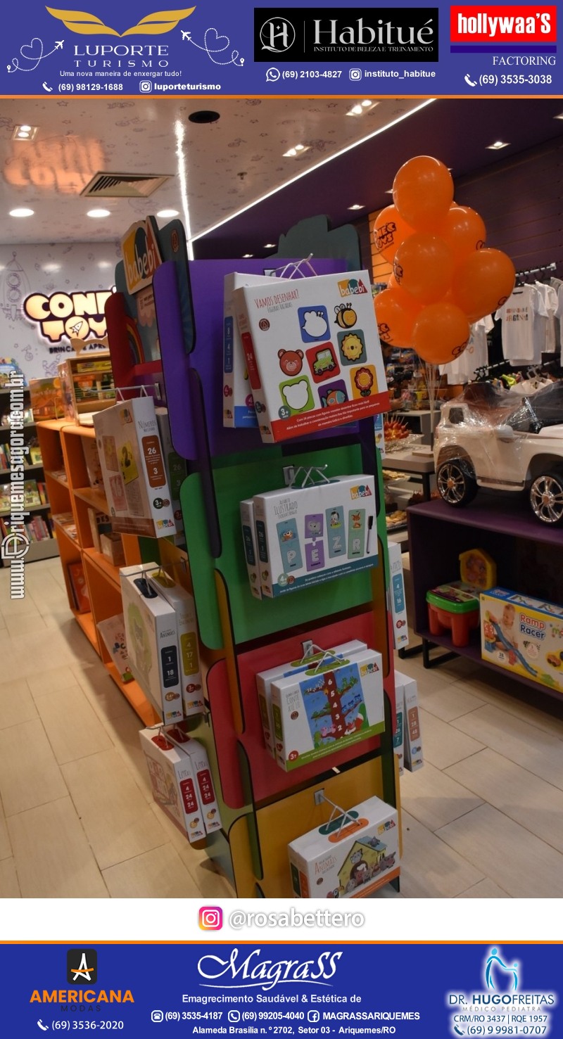 Inauguração CONECTOYS BRINQUEDOS & “Brincar é aprender” Loja de brinquedos no IG Shopping em Ariquemes Rondônia