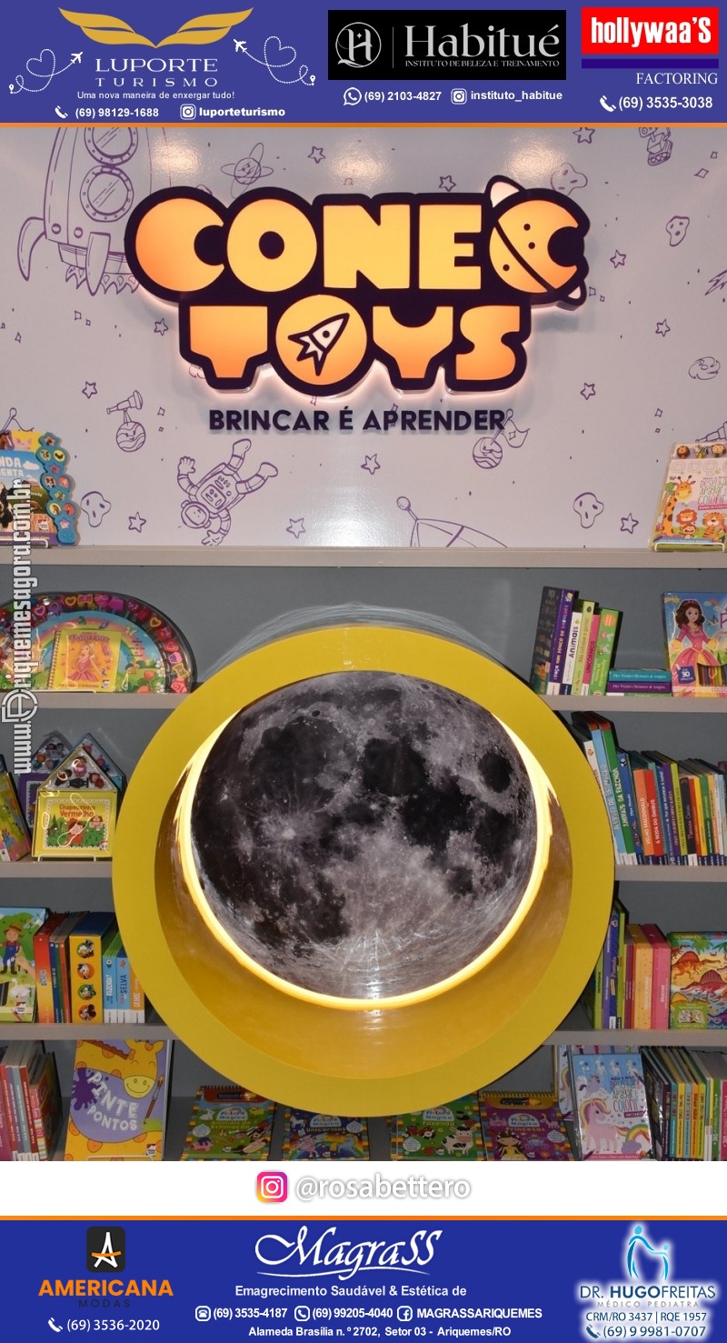 Inauguração CONECTOYS BRINQUEDOS & “Brincar é aprender” Loja de brinquedos no IG Shopping em Ariquemes Rondônia