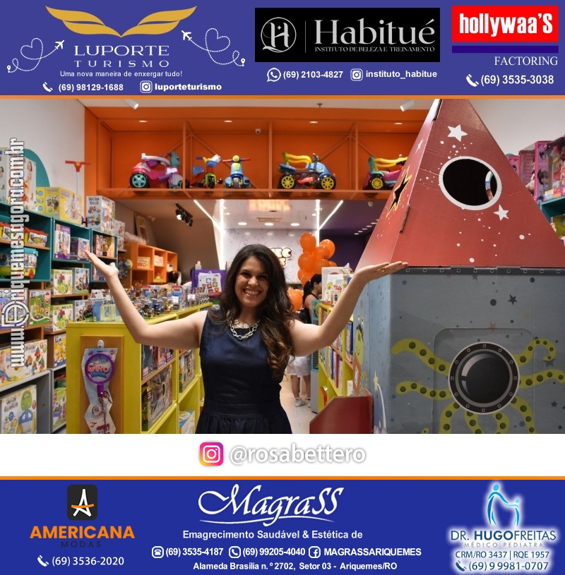 Inauguração CONECTOYS BRINQUEDOS & “Brincar é aprender” Loja de brinquedos no IG Shopping em Ariquemes Rondônia